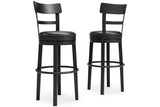 Valebeck Black Bar Height Barstool from Ashley - Luna Furniture