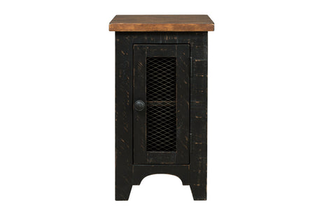 Valebeck Black/Brown Chairside End Table from Ashley - Luna Furniture
