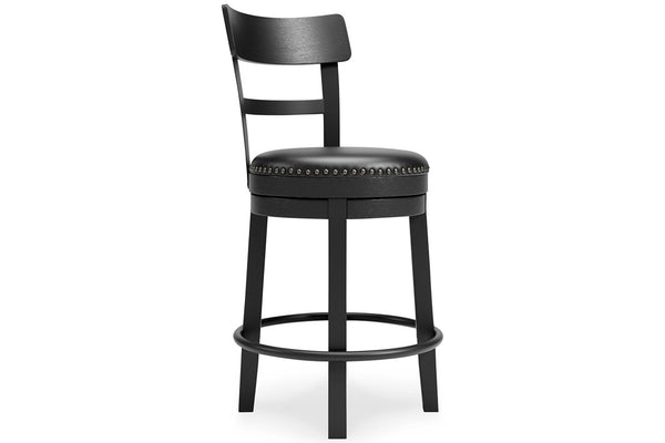 Valebeck Black Counter Height Barstool
