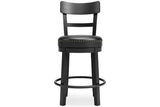 Valebeck Black Counter Height Barstool from Ashley - Luna Furniture