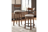 Valebeck Brown Bar Height Barstool from Ashley - Luna Furniture