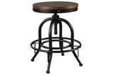 Valebeck Brown/Black Counter Height Barstool, Set of 2 from Ashley - Luna Furniture