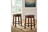 Valebeck Brown/Black Counter Height Stool from Ashley - Luna Furniture
