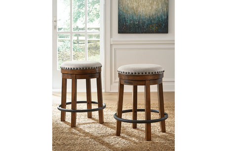 Valebeck Brown/Black Counter Height Stool from Ashley - Luna Furniture