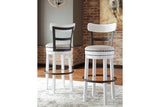 Valebeck White Bar Height Barstool from Ashley - Luna Furniture