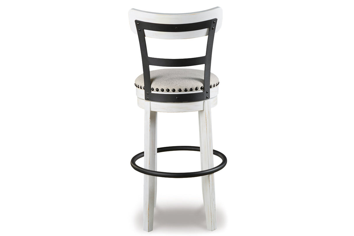 Valebeck White Bar Height Barstool from Ashley - Luna Furniture