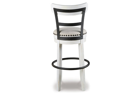 Valebeck White Bar Height Barstool from Ashley - Luna Furniture