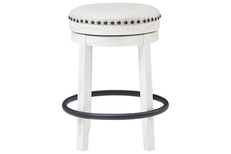 Valebeck White/Black Counter Height Stool from Ashley - Luna Furniture