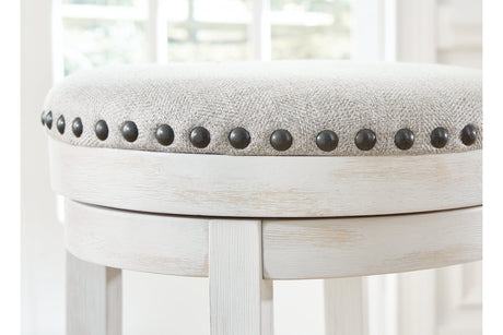 Valebeck White/Black Counter Height Stool from Ashley - Luna Furniture