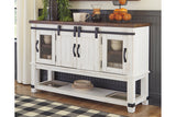 Valebeck White/Brown Dining Server from Ashley - Luna Furniture