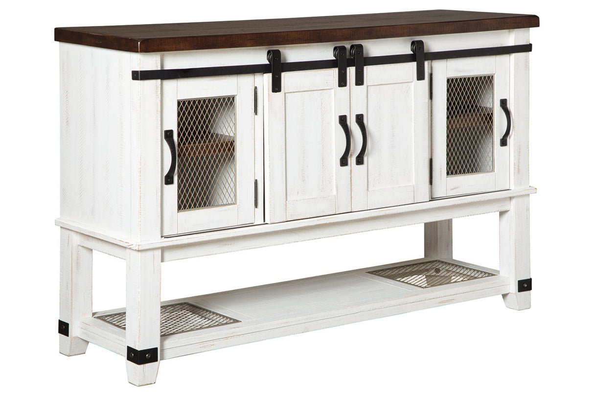 Valebeck White/Brown Dining Server from Ashley - Luna Furniture