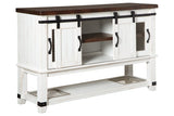 Valebeck White/Brown Dining Server from Ashley - Luna Furniture