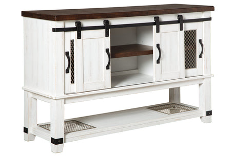 Valebeck White/Brown Dining Server from Ashley - Luna Furniture