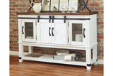 Valebeck White/Brown Dining Server from Ashley - Luna Furniture