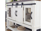 Valebeck White/Brown Dining Server from Ashley - Luna Furniture