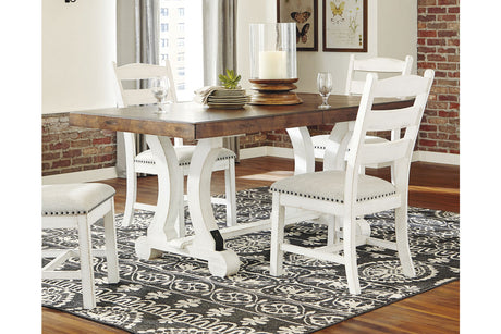 Valebeck White/Brown Dining Table from Ashley - Luna Furniture