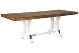 Valebeck White/Brown Dining Table from Ashley - Luna Furniture