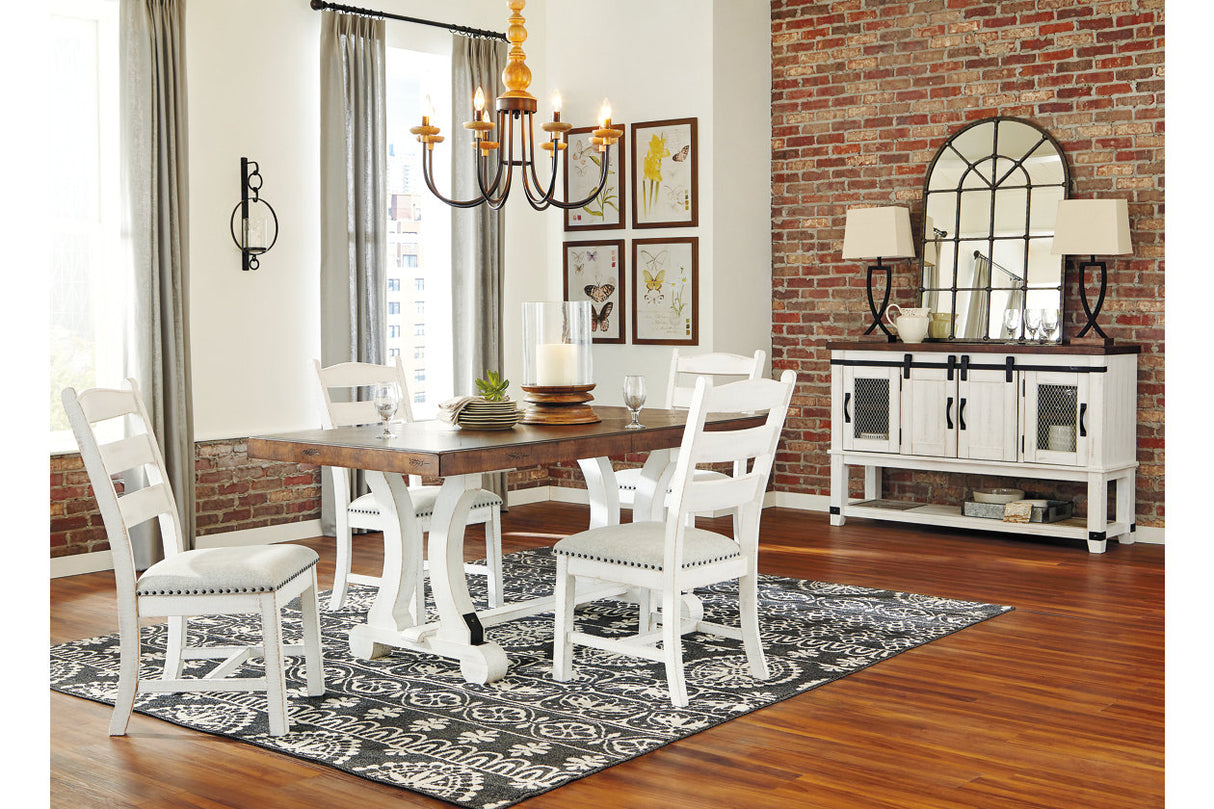 Valebeck White/Brown Dining Table from Ashley - Luna Furniture
