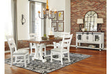 Valebeck White/Brown Dining Table from Ashley - Luna Furniture