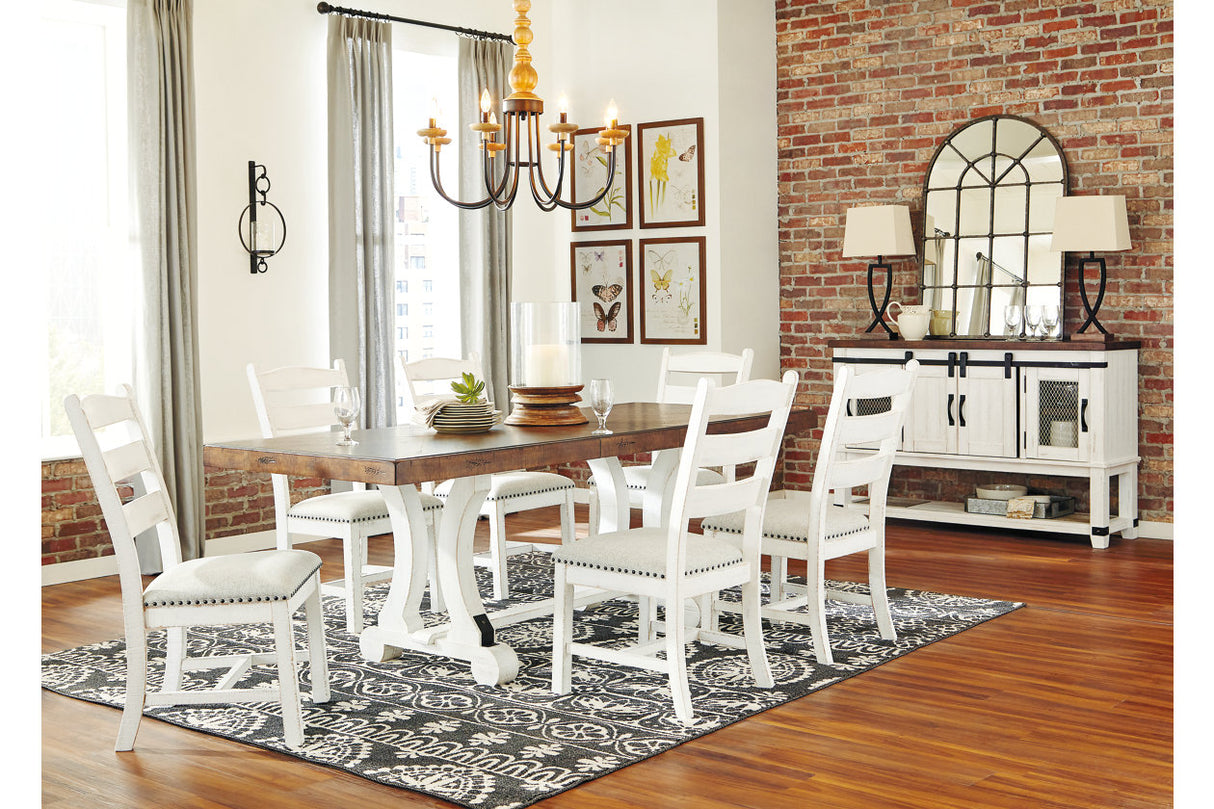 Valebeck White/Brown Dining Table from Ashley - Luna Furniture