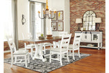Valebeck White/Brown Dining Table from Ashley - Luna Furniture