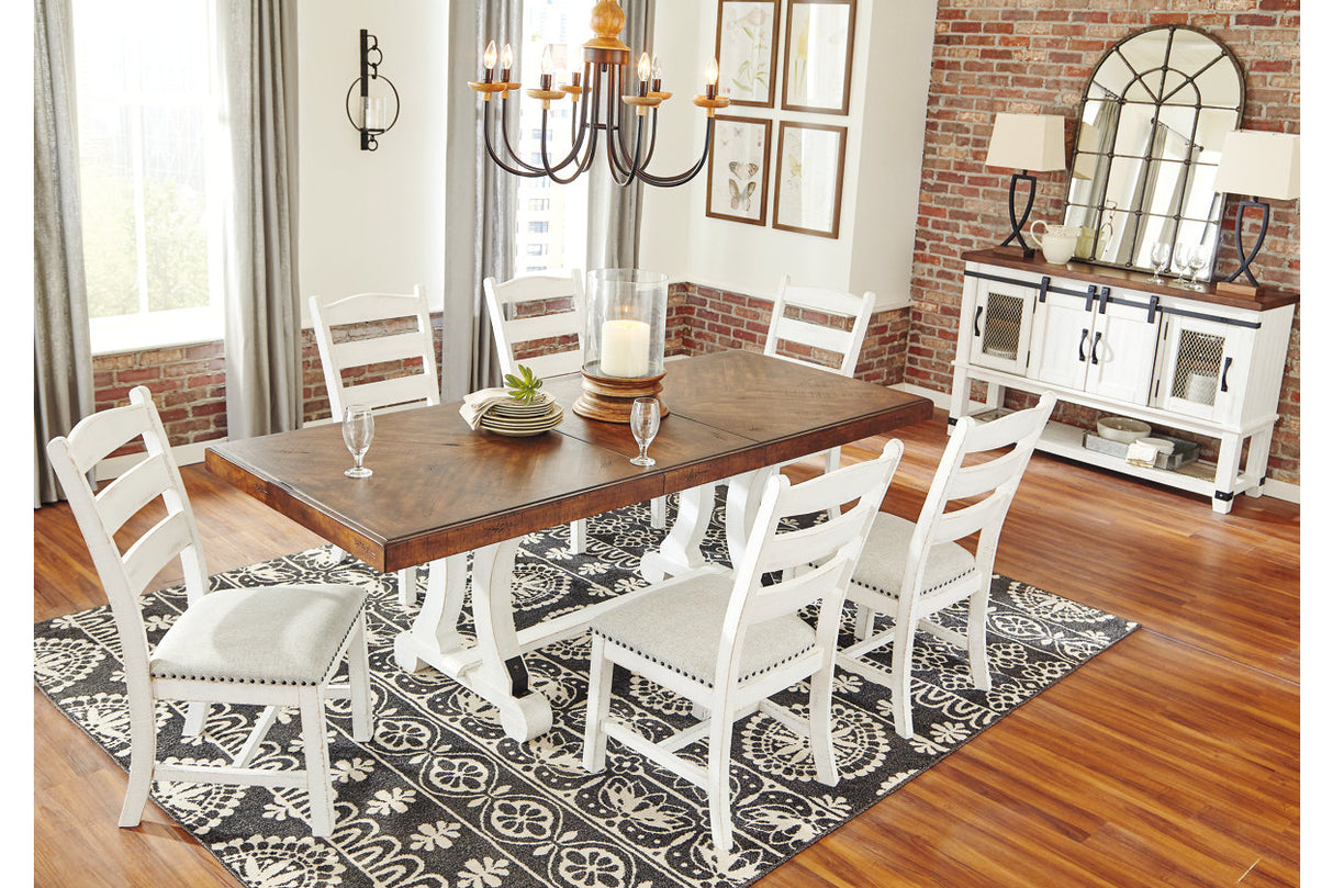 Valebeck White/Brown Dining Table from Ashley - Luna Furniture