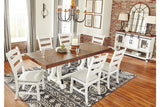 Valebeck White/Brown Dining Table from Ashley - Luna Furniture