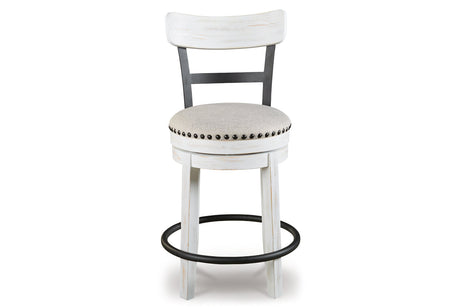 Valebeck White Counter Height Barstool from Ashley - Luna Furniture