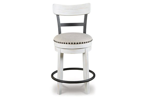 Valebeck White Counter Height Barstool