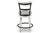 Valebeck White Counter Height Barstool from Ashley - Luna Furniture