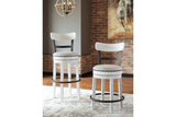 Valebeck White Counter Height Barstool from Ashley - Luna Furniture