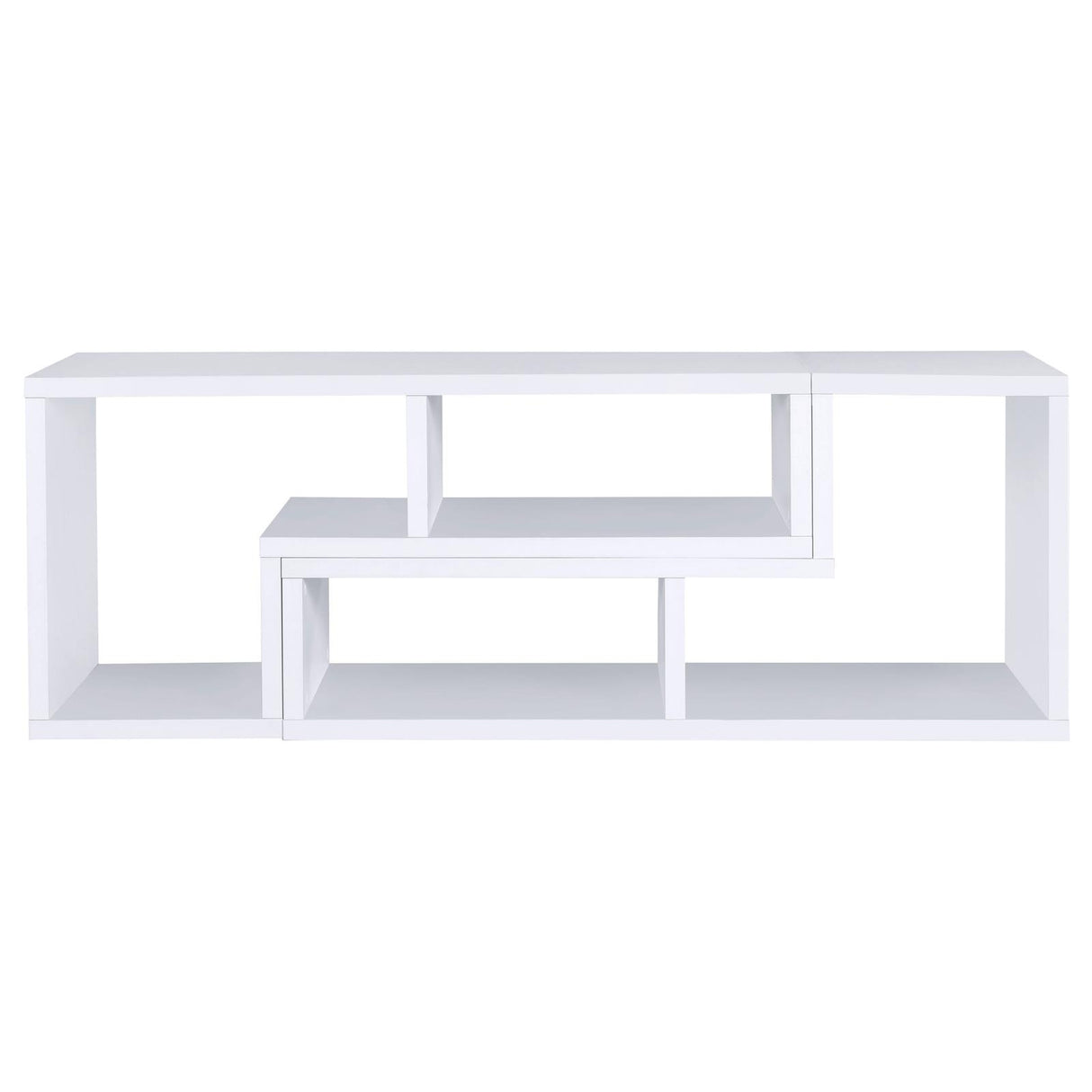 Velma White Convertible TV Console/Bookcase from Coaster - Luna Furniture