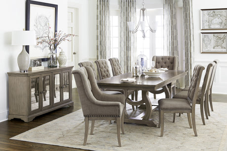 Vermillion Gray Cashmere Extendable Dining Set from Homelegance - Luna Furniture