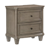 Vermillion Gray Cashmere Nightstand from Homelegance - Luna Furniture