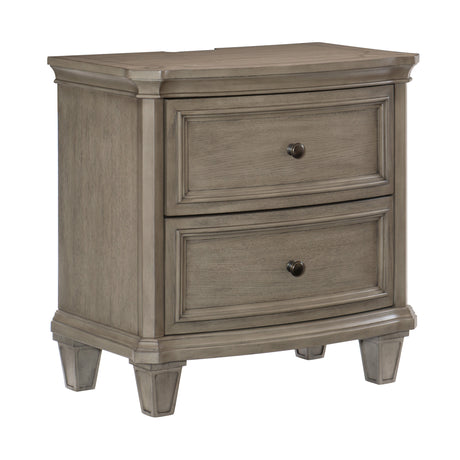 Vermillion Gray Cashmere Nightstand from Homelegance - Luna Furniture