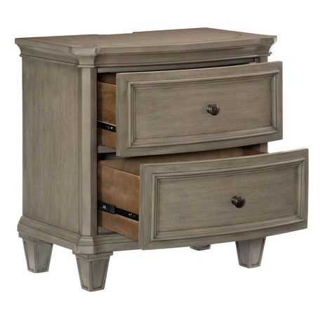 Vermillion Gray Cashmere Nightstand from Homelegance - Luna Furniture