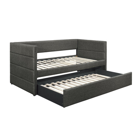 Vining Dark Gray Daybed with Trundle from Homelegance - Luna Furniture