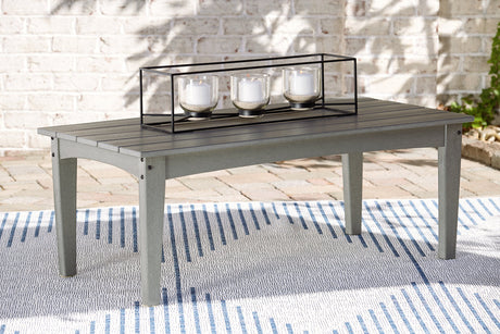 Visola Gray Outdoor Coffee Table from Ashley - Luna Furniture