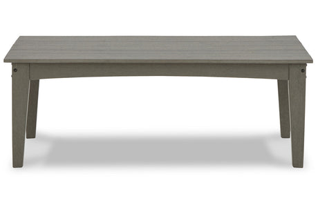 Visola Gray Outdoor Coffee Table from Ashley - Luna Furniture