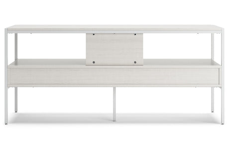Deznee White 60" TV Stand from Ashley - Luna Furniture