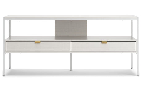 Deznee White 60" TV Stand from Ashley - Luna Furniture