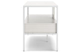 Deznee White 60" TV Stand from Ashley - Luna Furniture