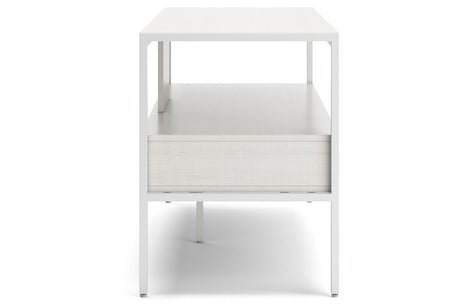 Deznee White 60" TV Stand from Ashley - Luna Furniture