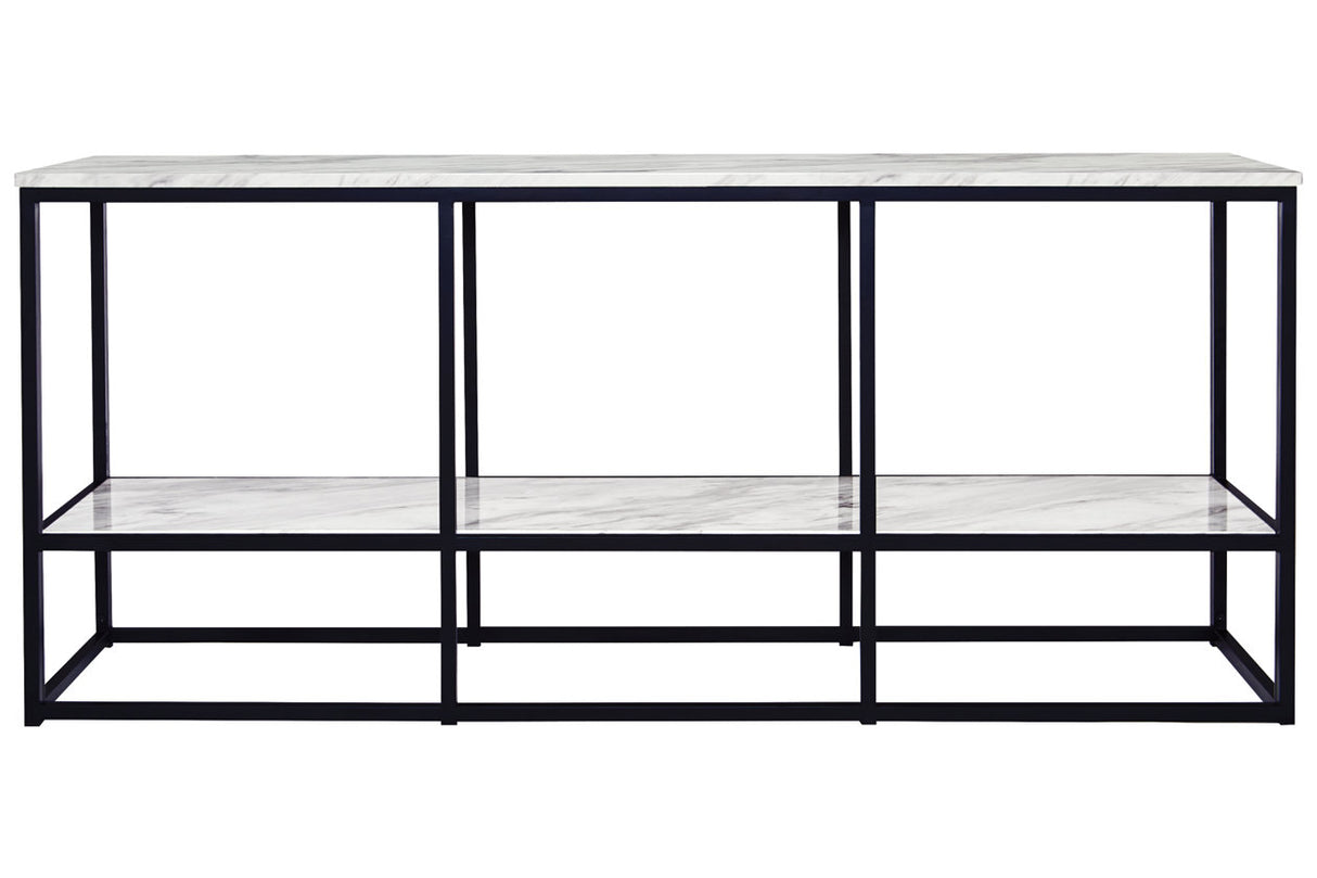 Donnesta Gray/Black 65" TV Stand -  - Luna Furniture