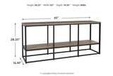 Wadeworth Brown/Black 65" TV Stand -  - Luna Furniture