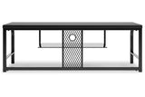Lynxtyn Black 48" TV Stand from Ashley - Luna Furniture