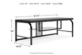 Lynxtyn Black 48" TV Stand from Ashley - Luna Furniture