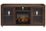Starmore Brown 70" TV Stand with Electric Fireplace