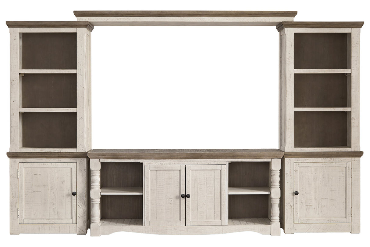 Havalance Two-tone 4-Piece Entertainment Center from Ashley - Luna Furniture