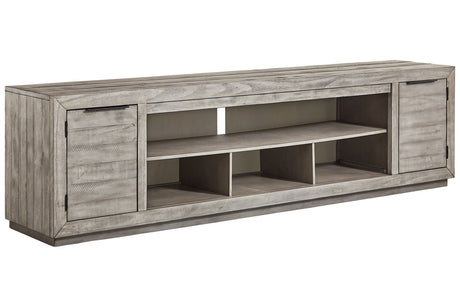 Naydell Gray 92" TV Stand